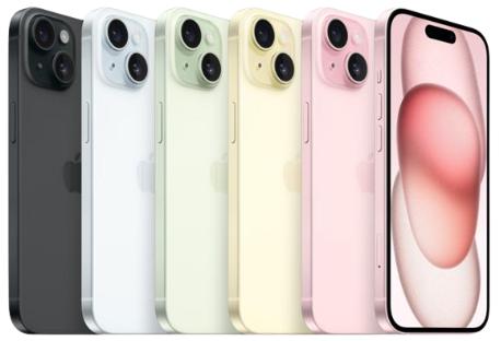iPhone15はパステル系カラー。ガラスに色を浸透させた美しいデザイン